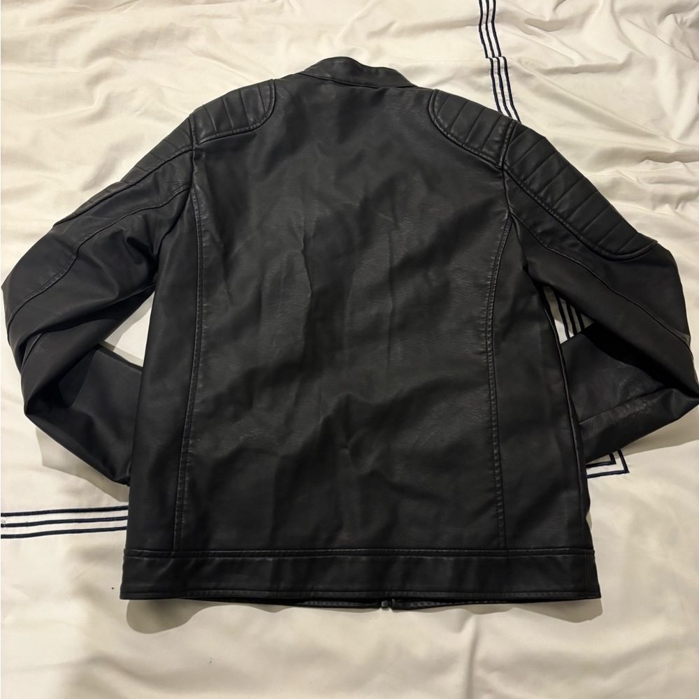Men's Small Black Leather Jacket